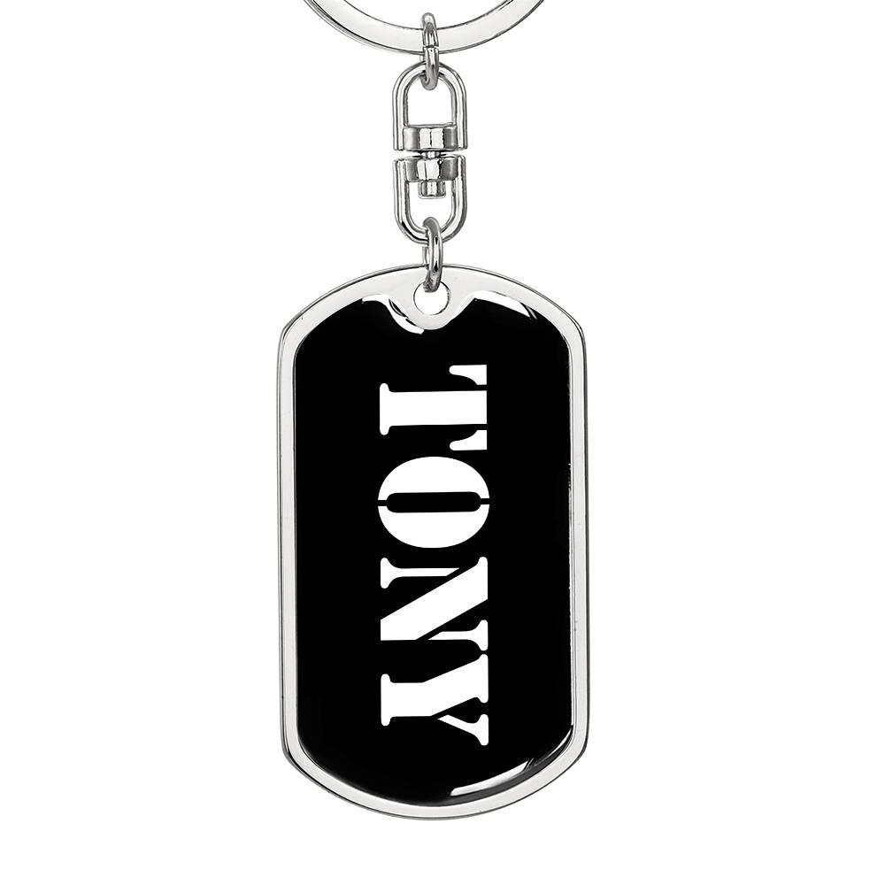 Tony v2 - Luxury Dog Tag Keychain