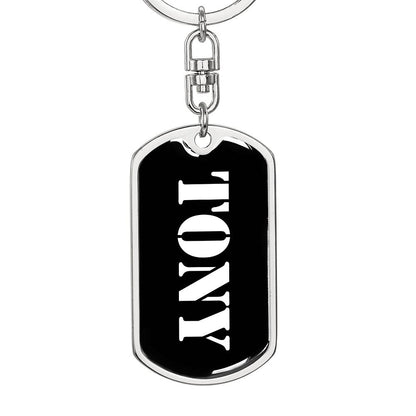Tony v2 - Luxury Dog Tag Keychain