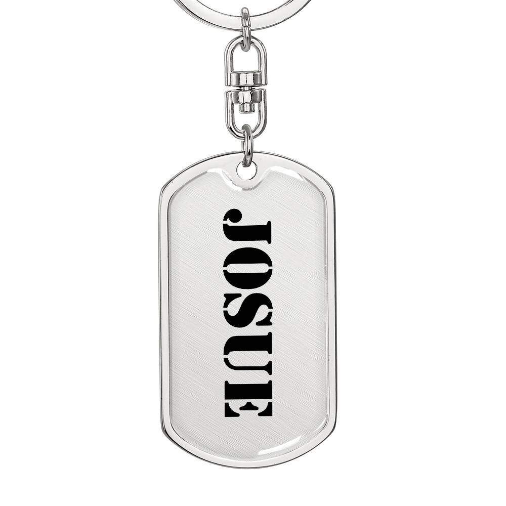 Josue - Luxury Dog Tag Keychain
