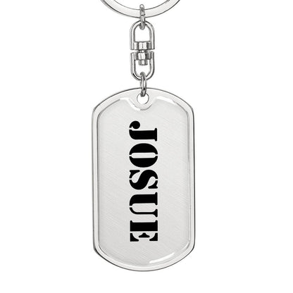 Josue - Luxury Dog Tag Keychain