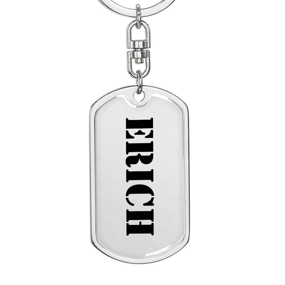 Erich - Luxury Dog Tag Keychain