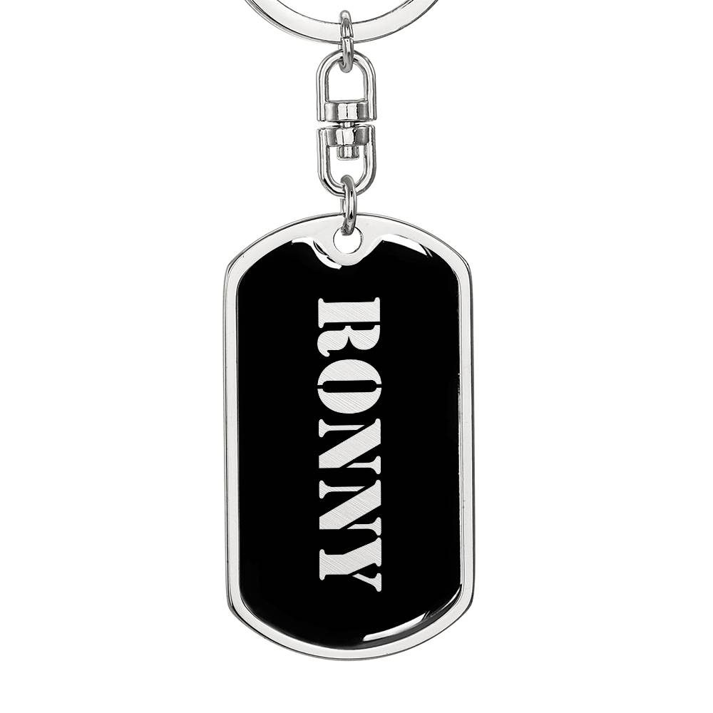 Ronny v2 - Luxury Dog Tag Keychain