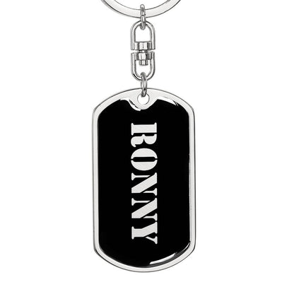 Ronny v2 - Luxury Dog Tag Keychain