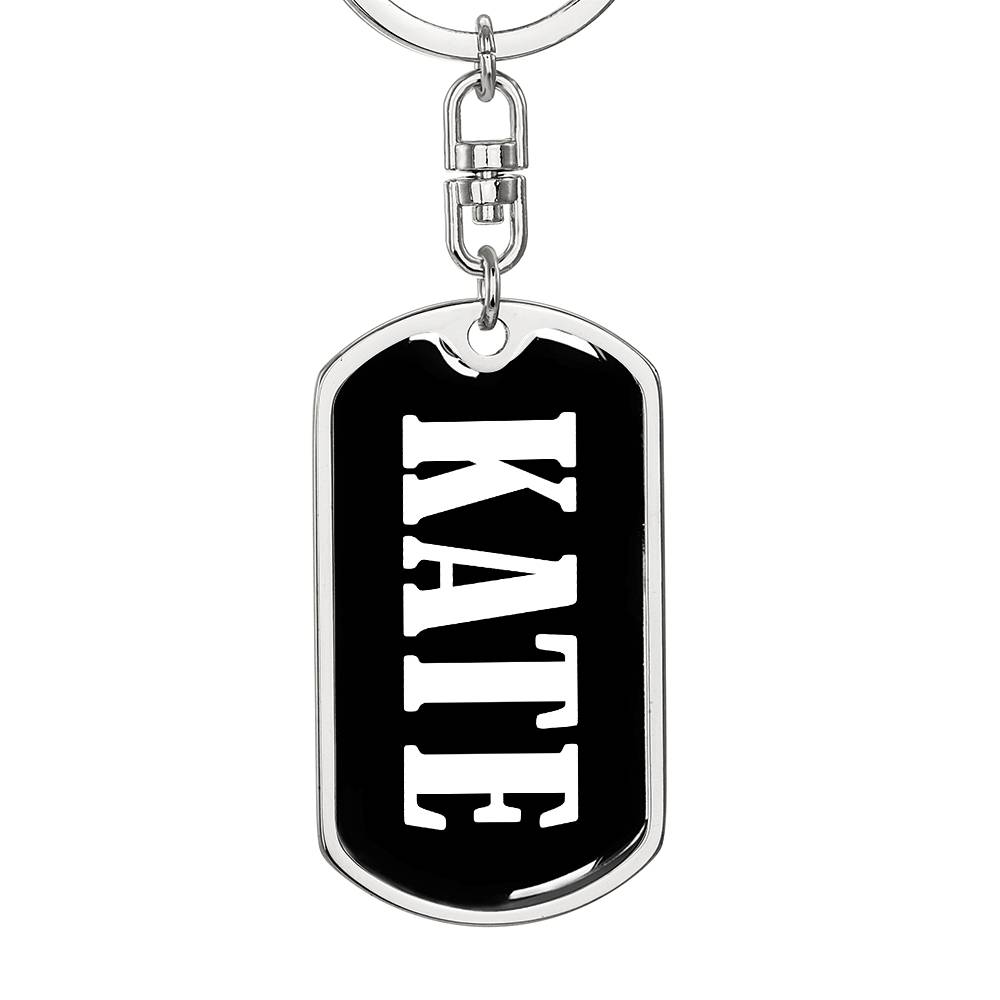 Kate v03 - Luxury Dog Tag Keychain