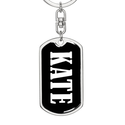 Kate v03 - Luxury Dog Tag Keychain