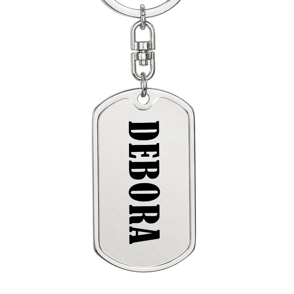 Debora v01 - Luxury Dog Tag Keychain
