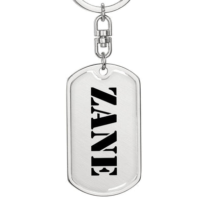 Zane - Luxury Dog Tag Keychain