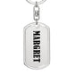 Margret v01 - Luxury Dog Tag Keychain