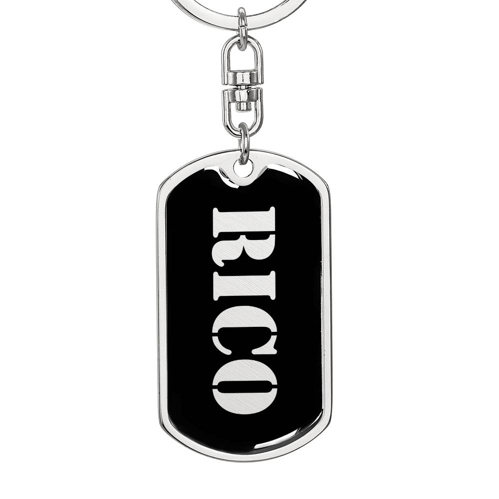 Rico v2 - Luxury Dog Tag Keychain