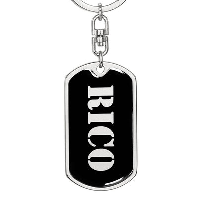 Rico v2 - Luxury Dog Tag Keychain
