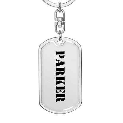 Parker - Luxury Dog Tag Keychain