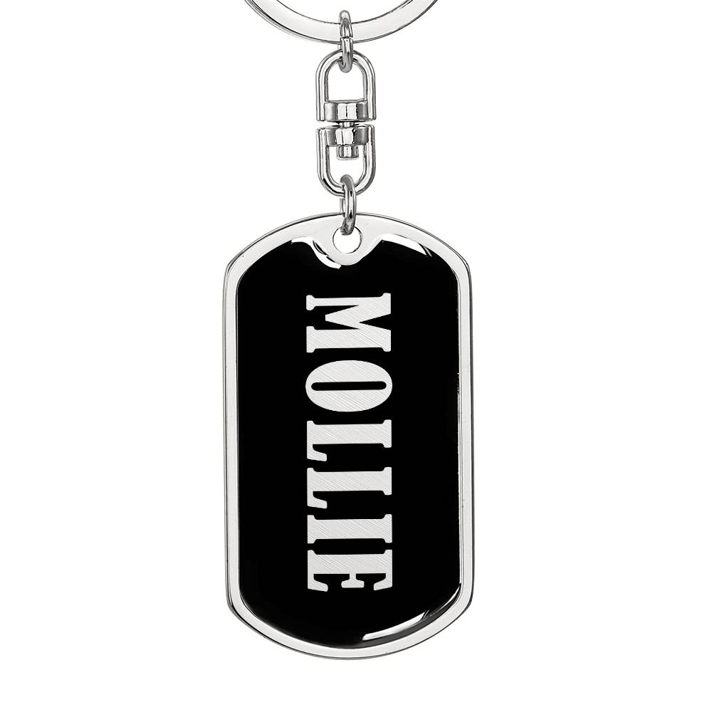 Mollie v02 - Luxury Dog Tag Keychain