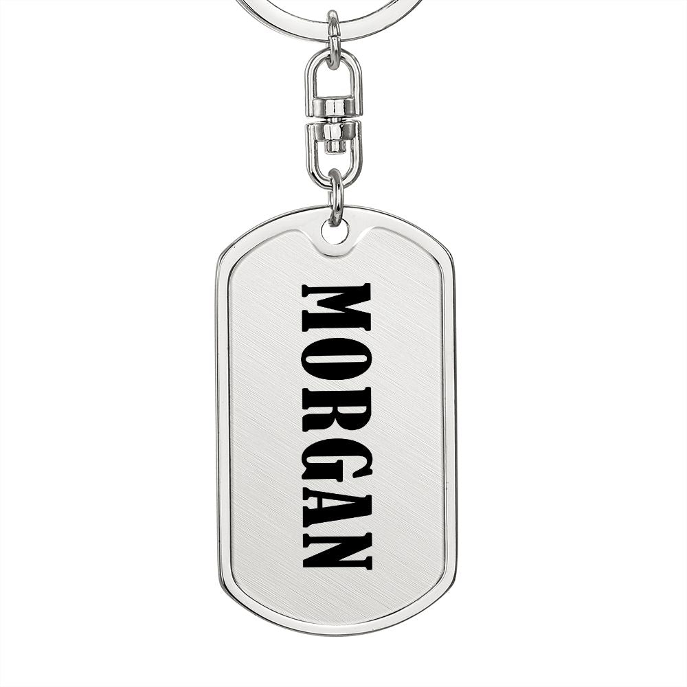 Morgan v01 - Luxury Dog Tag Keychain