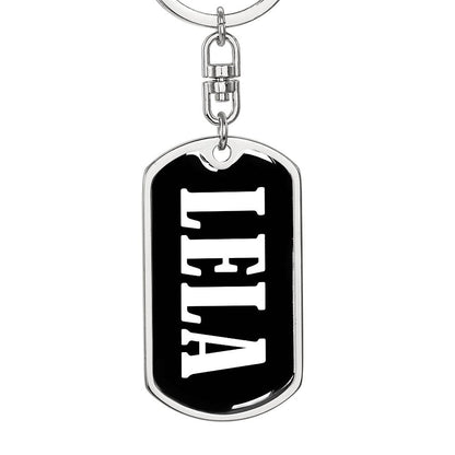 Lela v03 - Luxury Dog Tag Keychain