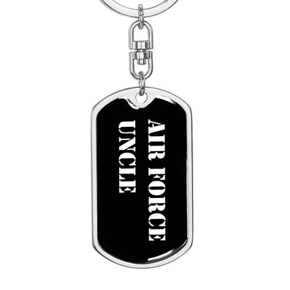 Air Force Uncle v3 - Luxury Dog Tag Keychain