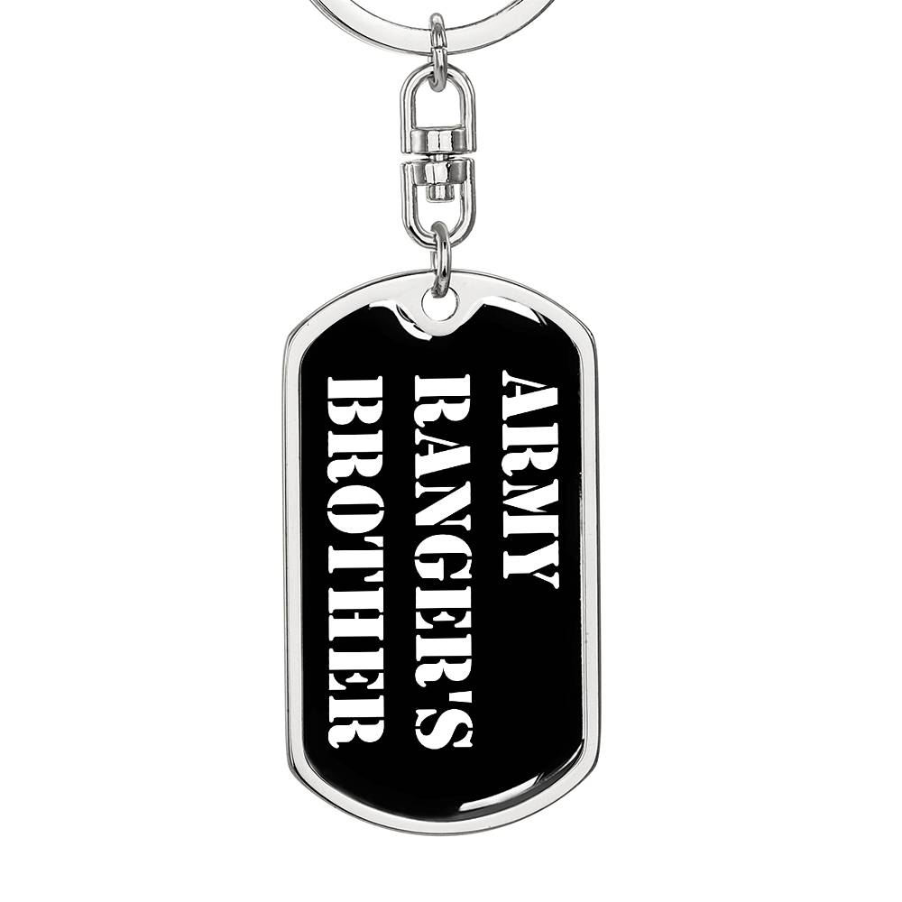 Army Ranger's Brother v3 - Luxury Dog Tag Keychain
