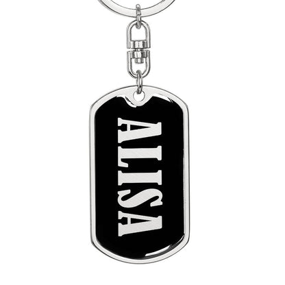 Alisa v02 - Luxury Dog Tag Keychain