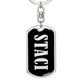 Staci v02 - Luxury Dog Tag Keychain