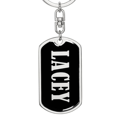 Lacey v02 - Luxury Dog Tag Keychain