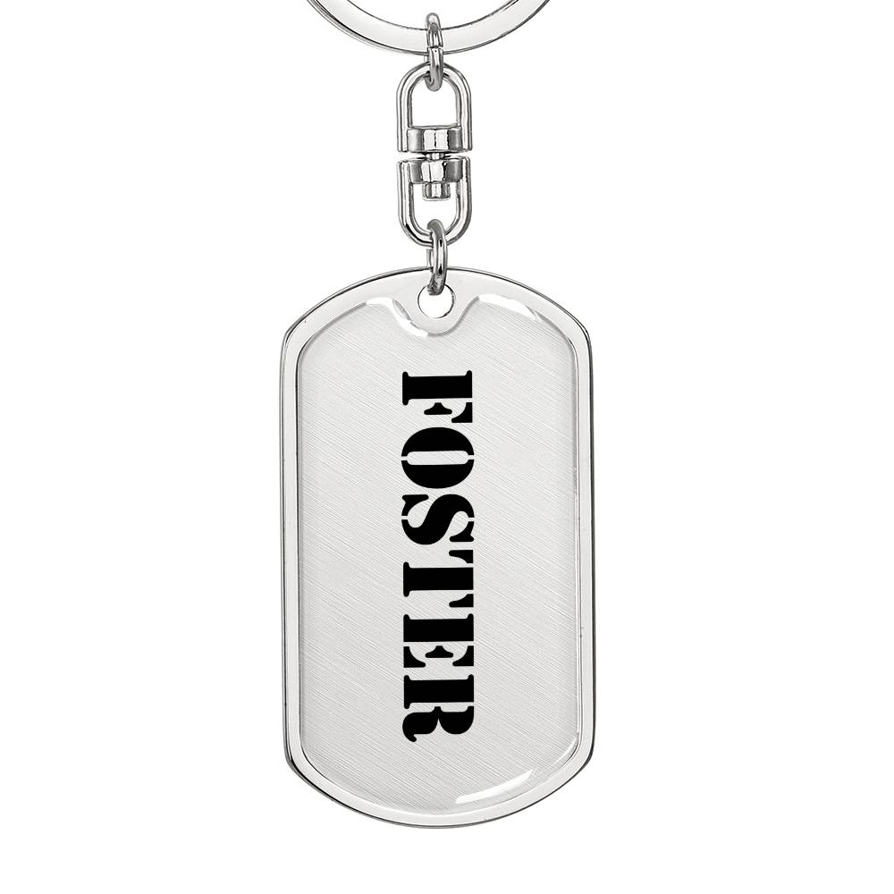 Foster - Luxury Dog Tag Keychain
