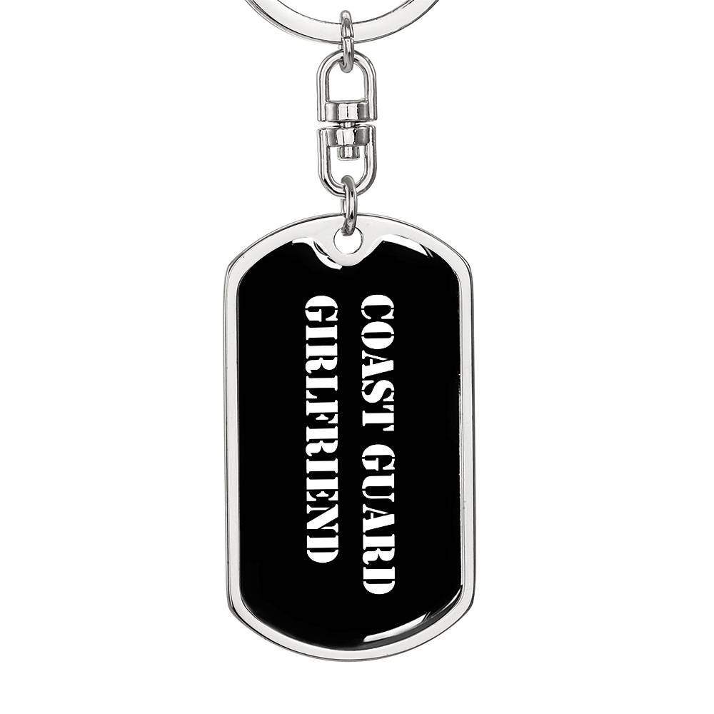 Coast Guard Girlfriend v3 - Luxury Dog Tag Keychain