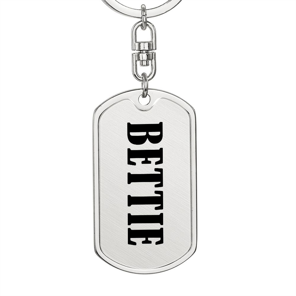 Bettie v01 - Luxury Dog Tag Keychain