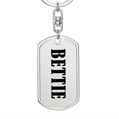 Bettie v01 - Luxury Dog Tag Keychain