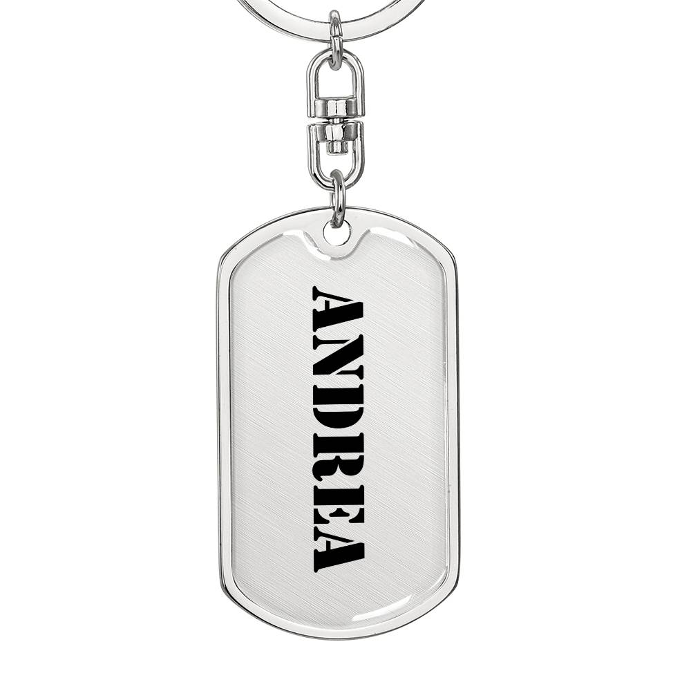 Andrea - Luxury Dog Tag Keychain