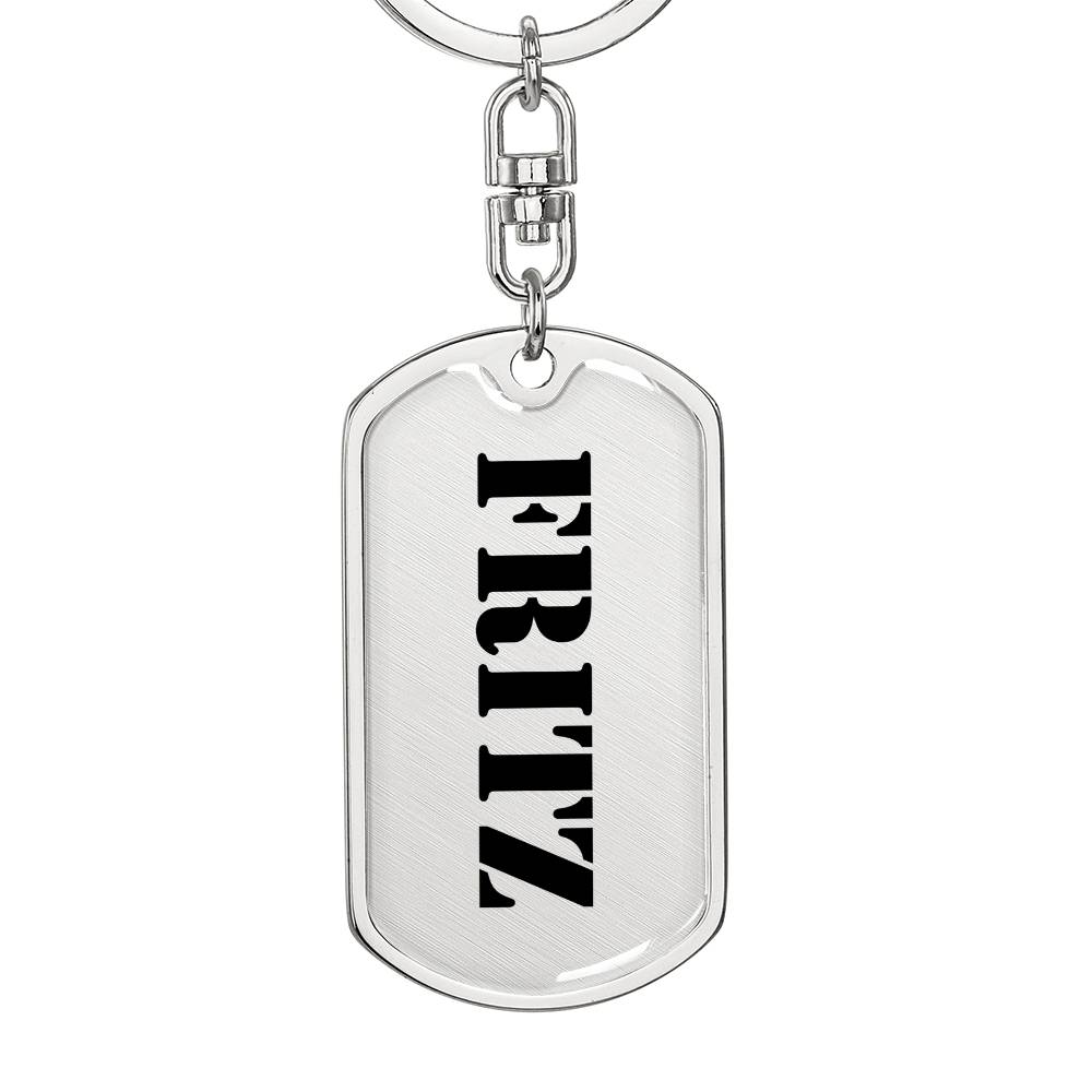 Fritz - Luxury Dog Tag Keychain