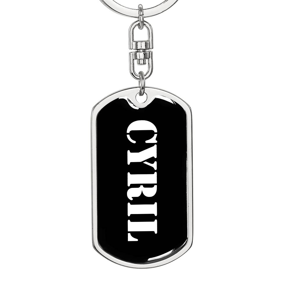 Cyril v3 - Luxury Dog Tag Keychain