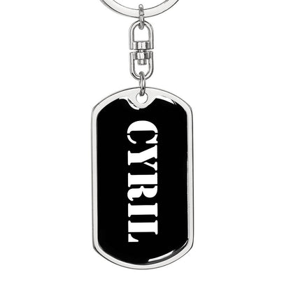 Cyril v3 - Luxury Dog Tag Keychain