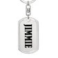 Jimmie v01 - Luxury Dog Tag Keychain