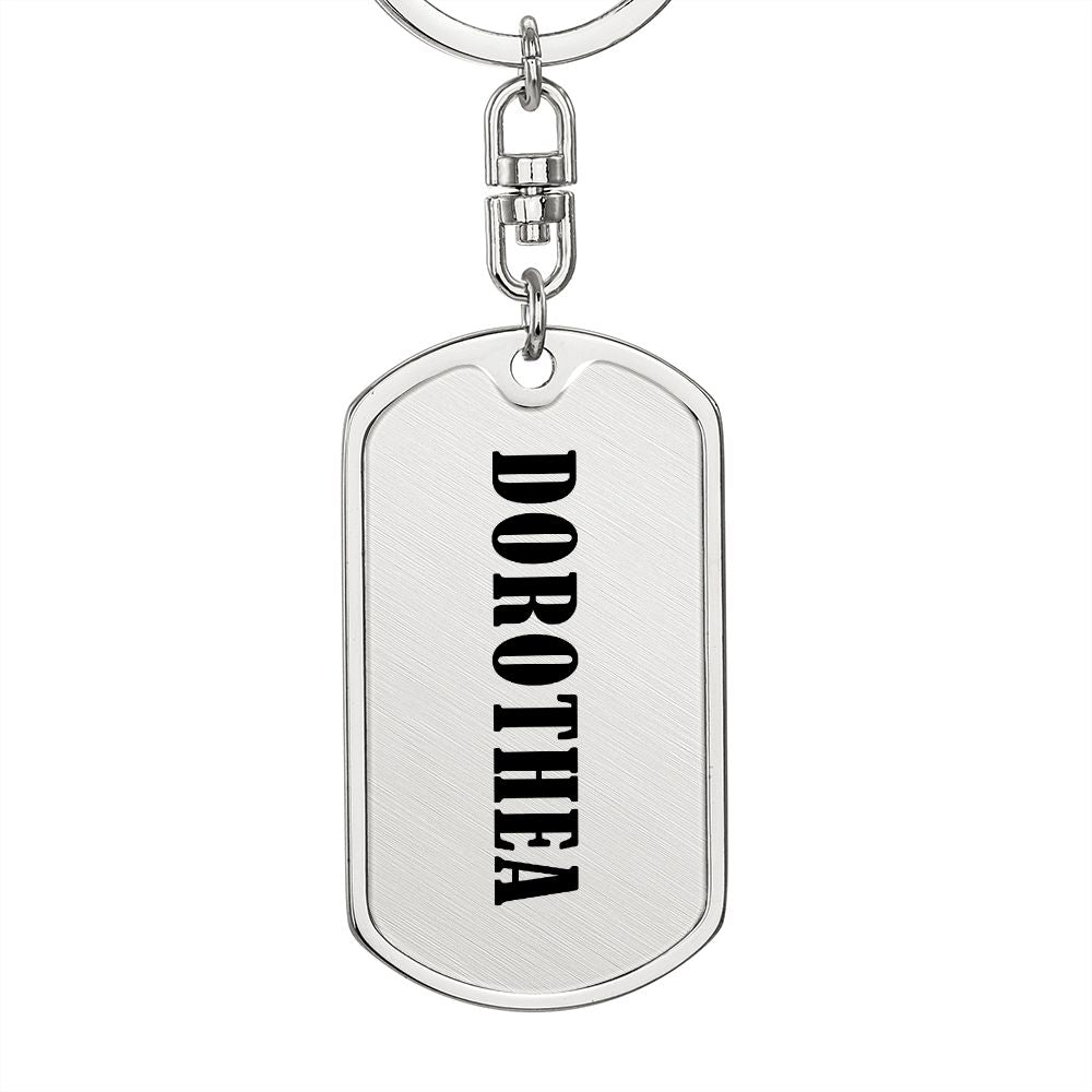 Dorothea v01 - Luxury Dog Tag Keychain