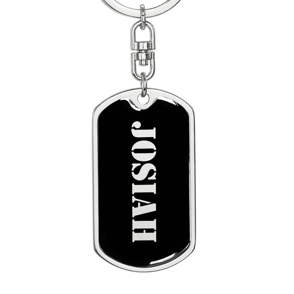 Josiah v2 - Luxury Dog Tag Keychain
