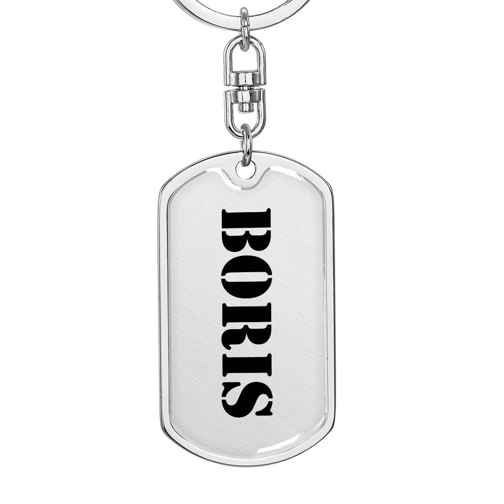 Boris - Luxury Dog Tag Keychain