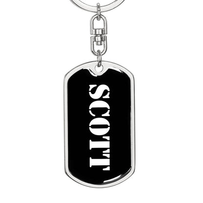 Scott v2 - Luxury Dog Tag Keychain
