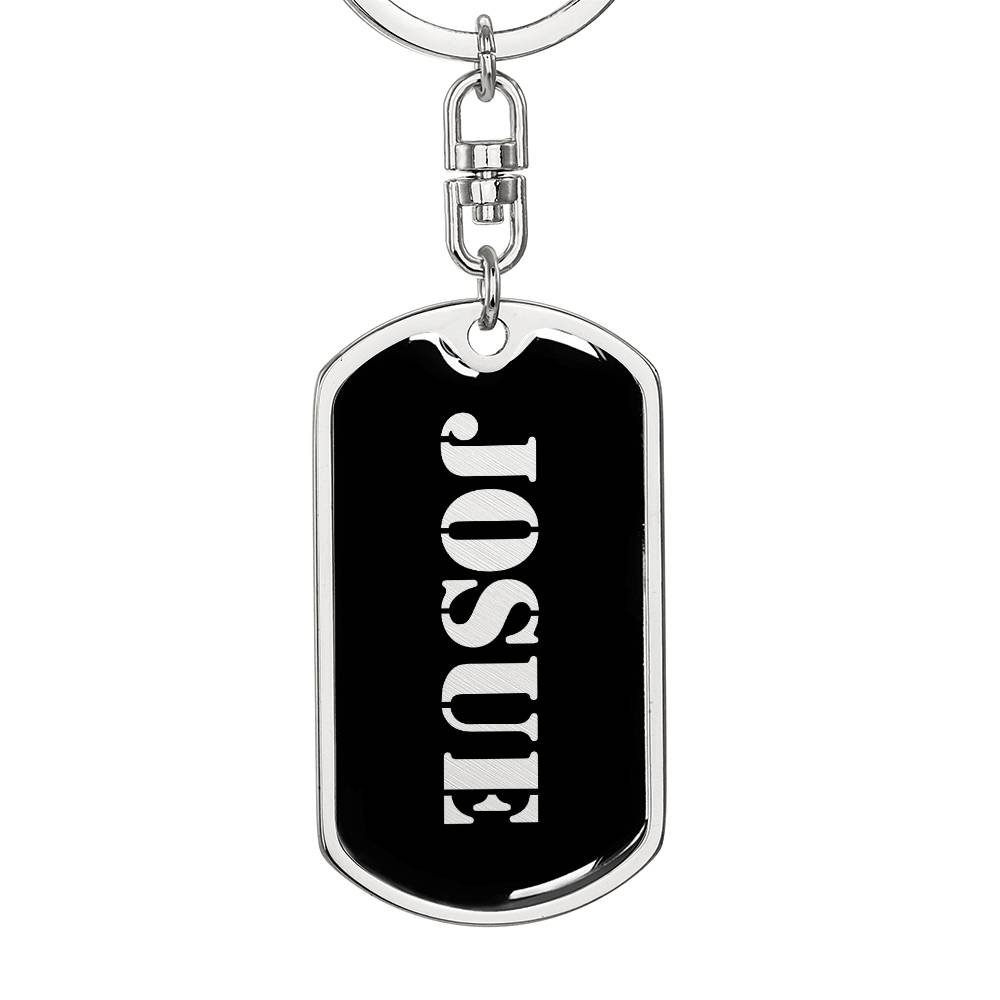 Josue v2 - Luxury Dog Tag Keychain