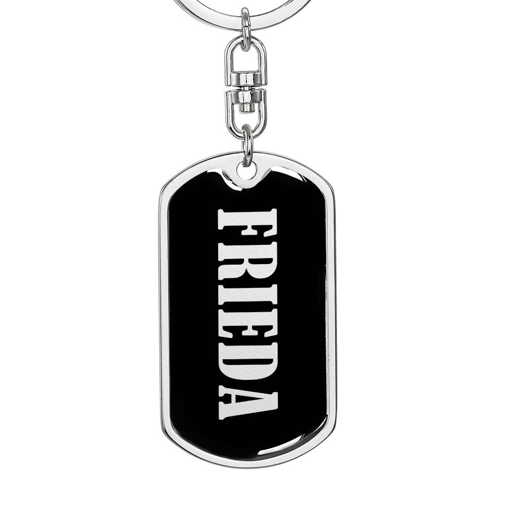 Frieda v02 - Luxury Dog Tag Keychain