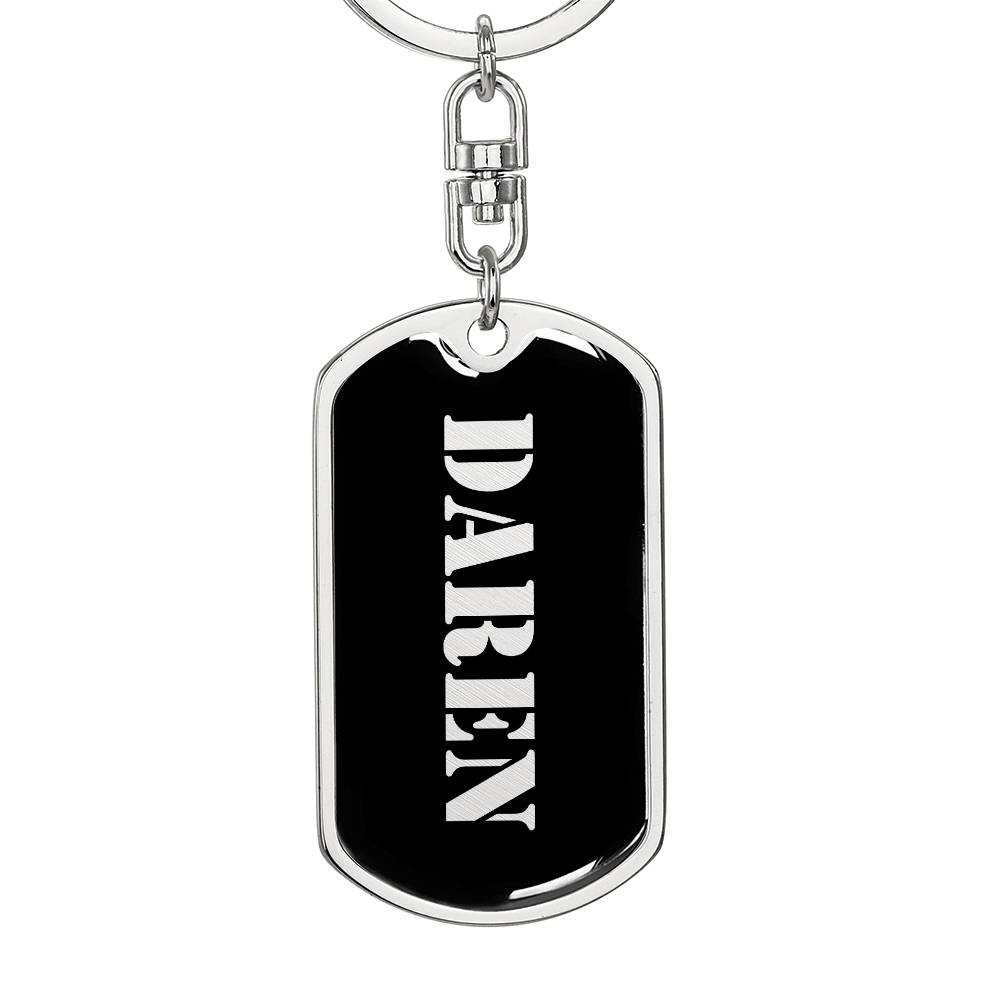 Daren v2 - Luxury Dog Tag Keychain