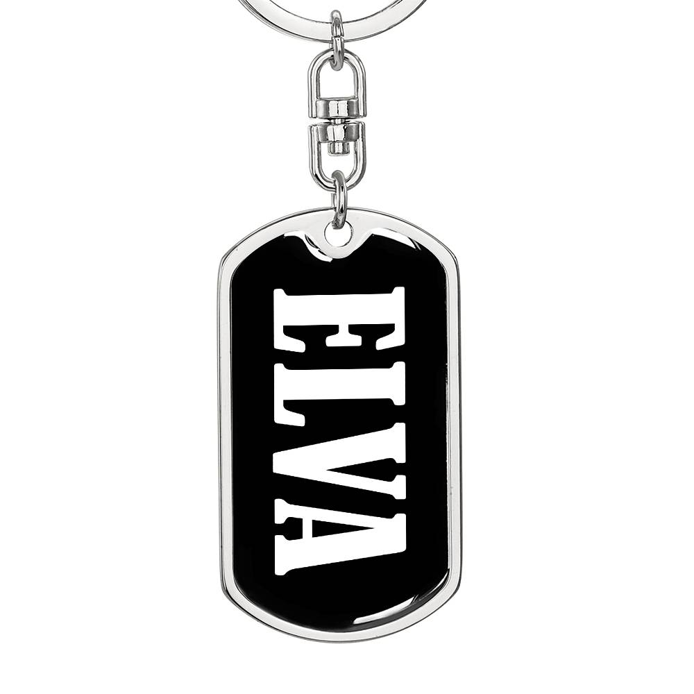 Elva v03 - Luxury Dog Tag Keychain