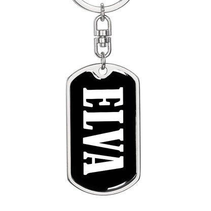 Elva v03 - Luxury Dog Tag Keychain
