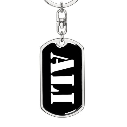Ali v2 - Luxury Dog Tag Keychain