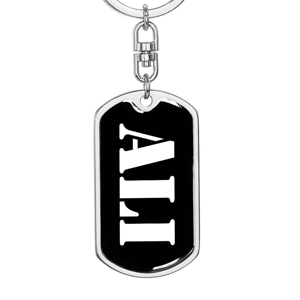 Ali v2 - Luxury Dog Tag Keychain