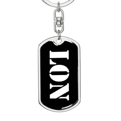Lon v3 - Luxury Dog Tag Keychain