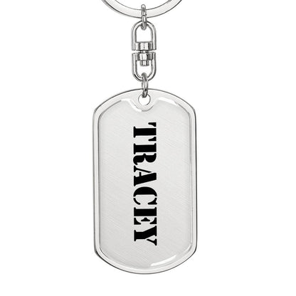 Tracey - Luxury Dog Tag Keychain