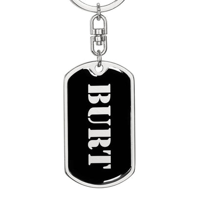 Burt v2 - Luxury Dog Tag Keychain