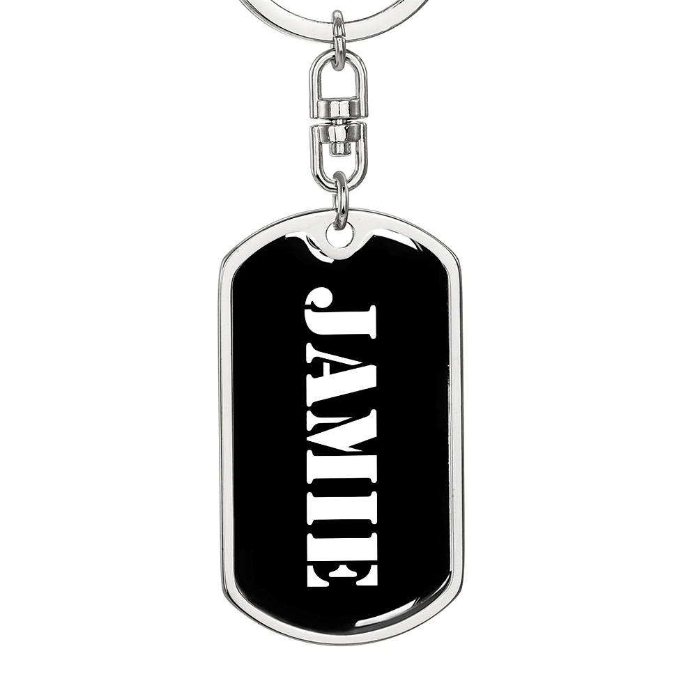 Jamie v2 - Luxury Dog Tag Keychain