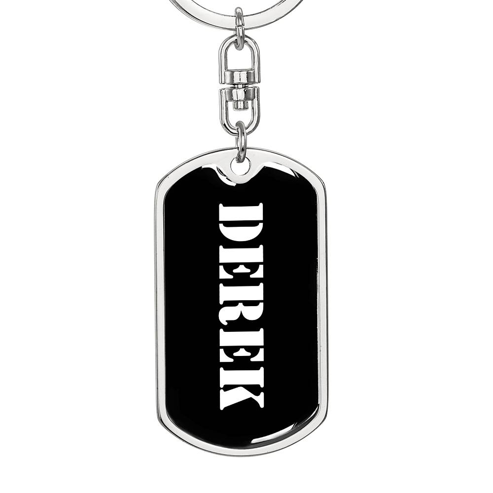 Derek v2 - Luxury Dog Tag Keychain