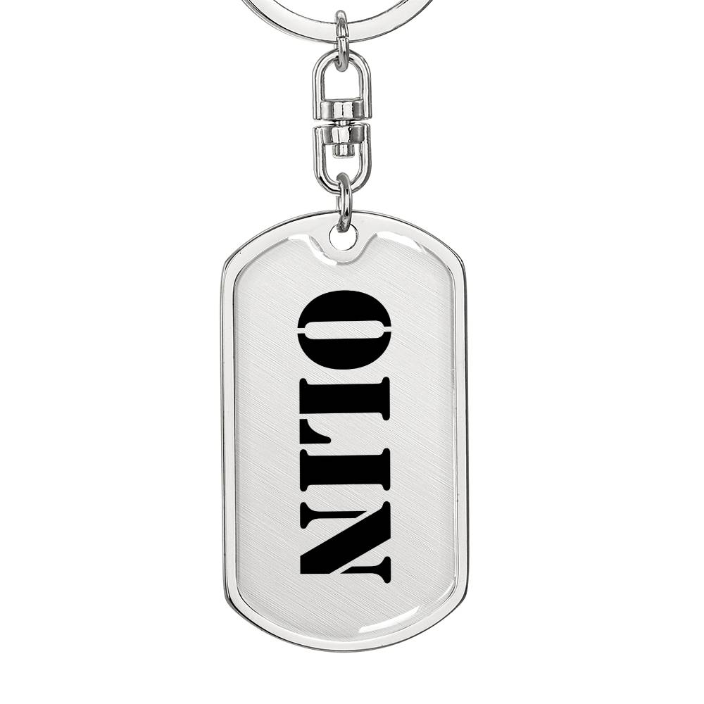 Olin - Luxury Dog Tag Keychain