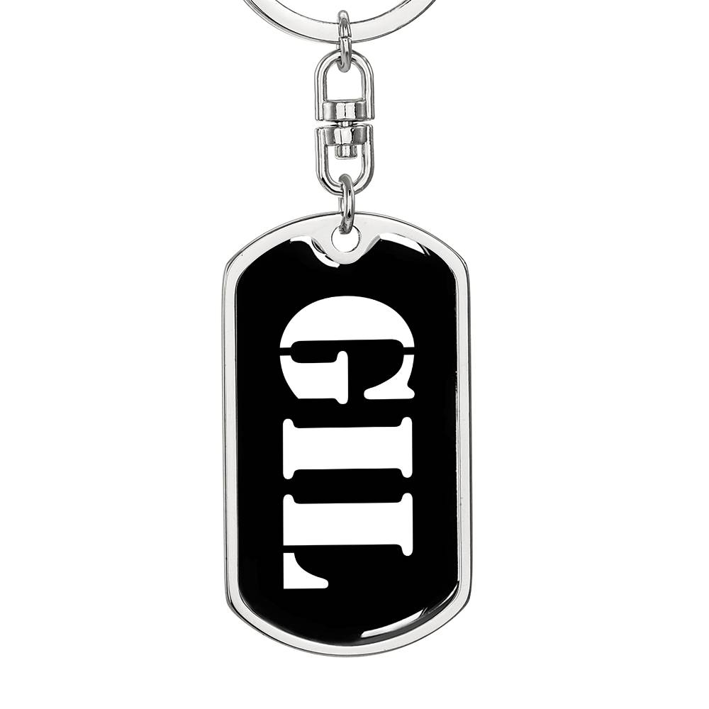 Gil v3 - Luxury Dog Tag Keychain